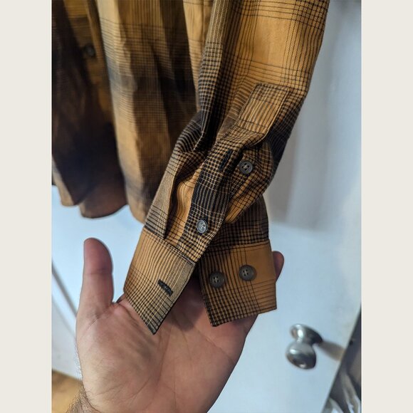 WON HUNDRED - Plaid check shirt - Sz M - Picture 4 of 7